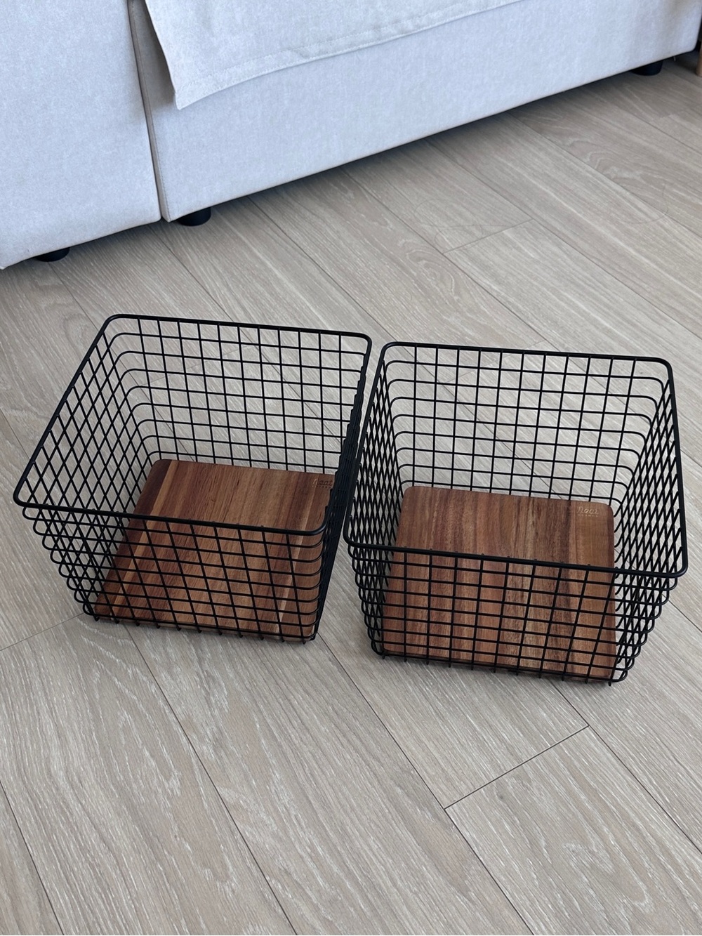 Neat Method Grid Baskets - Storage and Organization Pantry Office - Set of 2